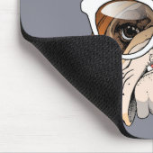 Cool Hipster Bulldog Muismat (Hoek)