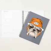 Cool Hipster Bulldog Planner (Display)