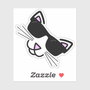Cool Hipster Cat Sticker