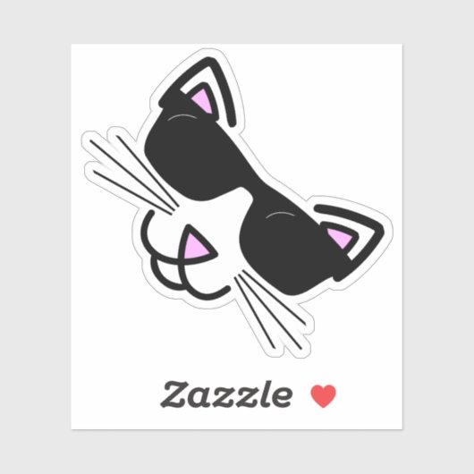 Cool Hipster Cat Sticker (Vel)