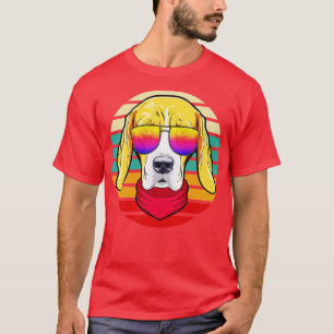 Cool Hipster Hond Retro Stijl  T-shirt
