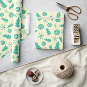 Cool Holiday Snowflakes Kerstboom Ornamenten Cadeaupapier