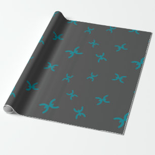Cool Holo Cryptocurrency Sign Patroon Cadeaupapier