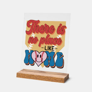Cool Honkbal sport liefhebber word art Acryl Bord