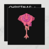 Cool hoofdloze flamingo Halloween-kostuum grappig Kaart (Voorkant / Achterkant)