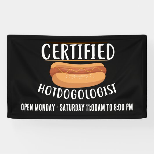 Cool Hotdog leveranciers of Business teken tekst t Spandoek (Horizontaal)
