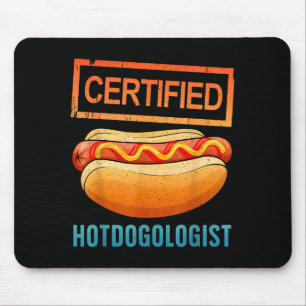 Cool hotdogkostuum voor mannen vrouwen volwassene  muismat