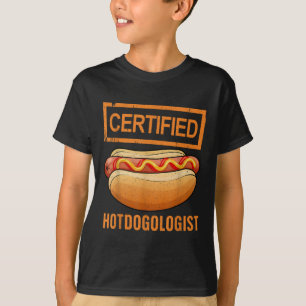 Cool hotdogkostuum voor mannen vrouwen volwassene t-shirt