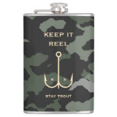 COOL HOUDT IT REEL VIST VADERDAG CAMO HEUPFLES (Voorkant)