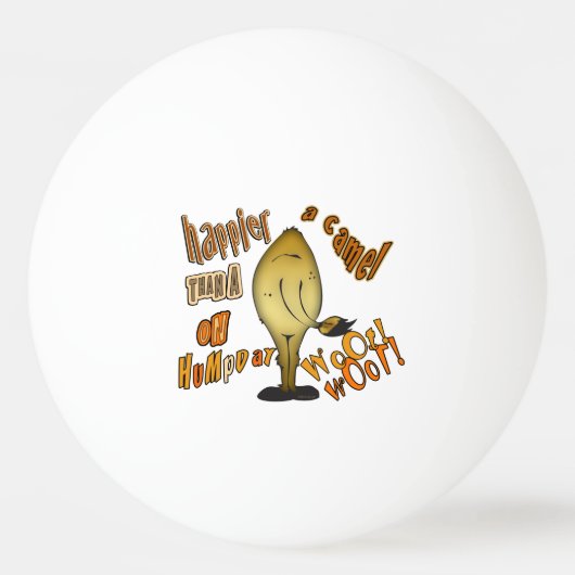 Cool Humpday Camel met tinten Pingpongballen (Achterkant)