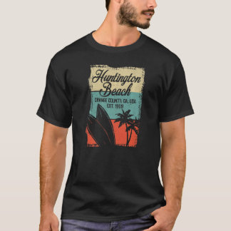 Cool Huntington Beach Surfing Competitiveness Prem T-shirt