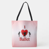 Cool I Heart Ballet Design Draagtas (Voorkant)