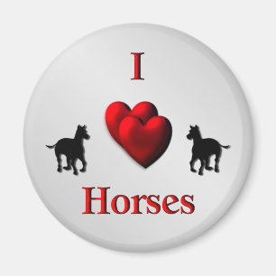 Cool I Heart Paarden Design Magneet