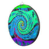 Cool I Love Hawaii: Floral Pop Patroon Design Dartbord (Voorkant Rechts)