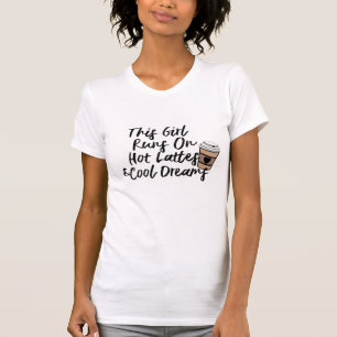 "Cool I Love You a Latte Coffee" Funny T shirt