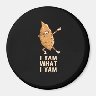 Cool I Yam Wat I Yam - Grappige Dabbing Fan Danser Magneet