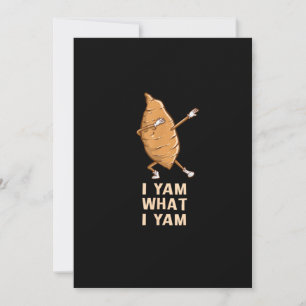 Cool I Yam Wat Ik Ben - Grappige Dabbende Fan Dans Feestdagenkaart