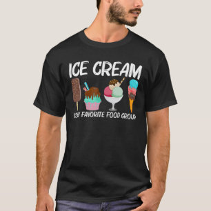 Cool Ice Cream Art voor mannen Gelato Cone Froze T-shirt