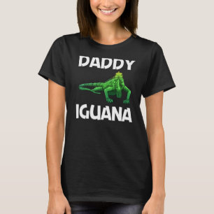 Cool Iguana voor mannen Papa Lizard Reptile Herpet T-shirt