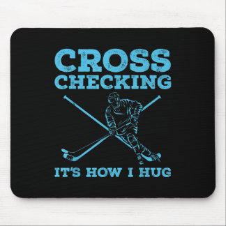 Cool ijshockey kunst mannen vrouwen veldhockey lie muismat