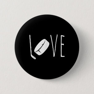 Cool ijshockeykunst voor mannen vrouwen doelman co ronde button 5,7 cm