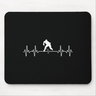 Cool ijshockeykunst voor mannen vrouwen ijshockeys muismat