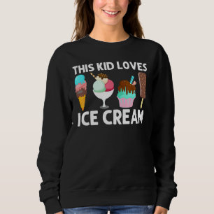 Cool Ijsje Kunst Voor Kinderen Jongens Gelato Kege Trui