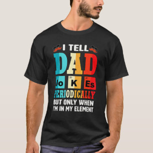 Cool ik vertel papa Jokes Humor Vaderdag Mannen T-shirt
