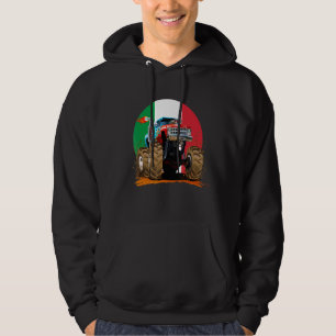 Cool Illustratie Monster Modderwagen met Italië FL Hoodie