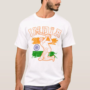 Cool Indian Cricket Lover Gifts Indian Cricket T-shirt