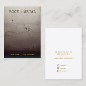 Cool Industrial Grunge Texture Earring Display Visitekaartje (Voorkant / Achterkant)