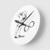 Cool Infinity Symbol Philosophical Clock Ronde Klok (Hoek)