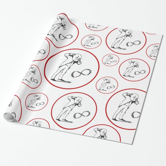 Cool Infinity Symbool Filosofische overvulling Pap Cadeaupapier (Uitgerold)