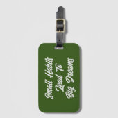 Cool Inspirerend Tekst Quote Mannen Bagagelabel (Voorkant (verticaal))