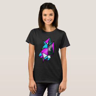 Cool Isometrische Neon Geometrische Vormen Driehoe T-shirt