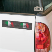 Cool Italiaans vlaggenontwerp Bumpersticker (Op Truck)