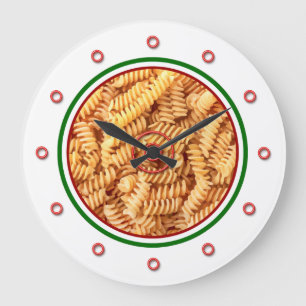 Cool Italy Theme Pasta Novelty Kitchen Clocks Grote Klok