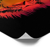 Cool Jamaican Tiger Flag Poster (Hoek)