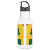 Cool Jamaica's Rasta-kleuren Waterfles (Achterkant)