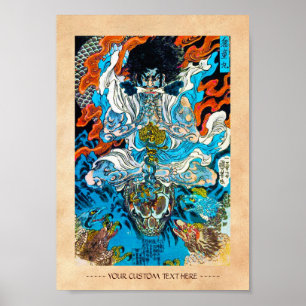 Cool japanese legendarische krijger: held sanin sl poster