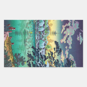 Cool japanese Ueno Shinobazu Pond Tsuchiya Koitsu Rechthoekige Sticker