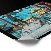 Cool japans kawase hasui tempelbos poster (Hoek)