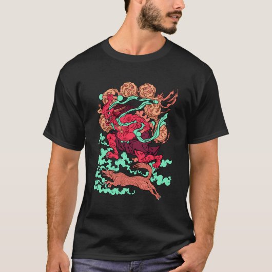 Cool Japans Oni Ogre Demon Kuniyoshi Monster Uki T-shirt (Voorkant)