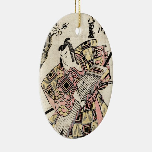Cool japans  samurai ukiyo-e scroll keramisch ornament (Rechts)