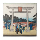 Cool-japans -ukiyo-e tori gate tegeltje (Voorkant)
