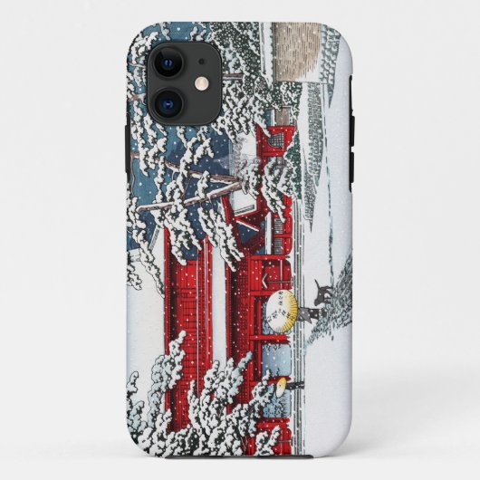 Cool japans wintertempel shrine kyoto scenery Case-Mate iPhone case (Achterkant)