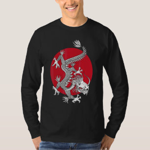 Cool Japanse Tokyo Draak retro Aziatische Japanse T-shirt