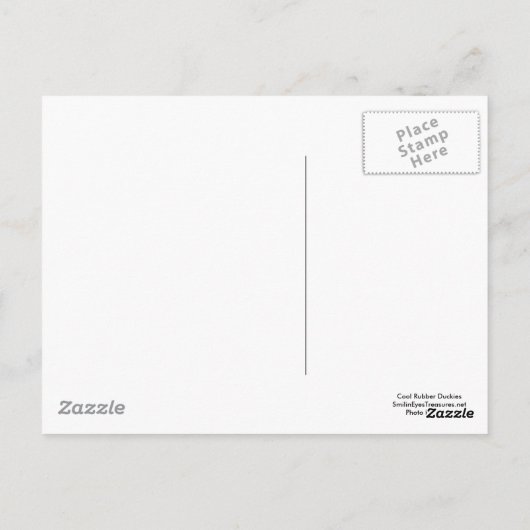 Cool Jaune Canards en Caoutchouc Photo Funny Carte (Dos)