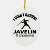 Cool Javelin design Keramisch Ornament (Voorkant)