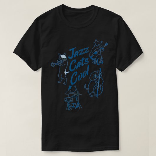 Cool Jazz Cats geloven dat ik kan vliegen T-shirt (Design voorkant)